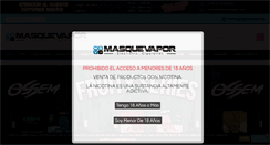 Desktop Screenshot of masquevapor.com