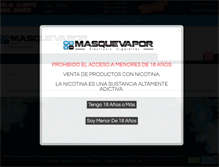 Tablet Screenshot of masquevapor.com